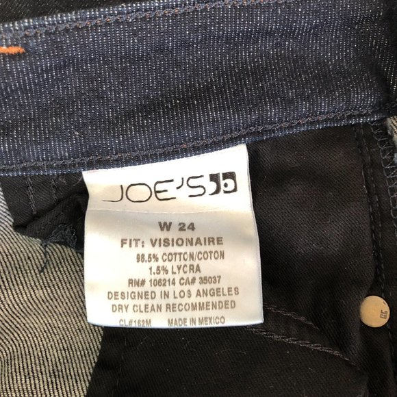 Joe’s Jeans The Visionnaire Skinny Bootcut Size 24 Lainey Dark Wash Stretch NWT! - Picture 6 of 8